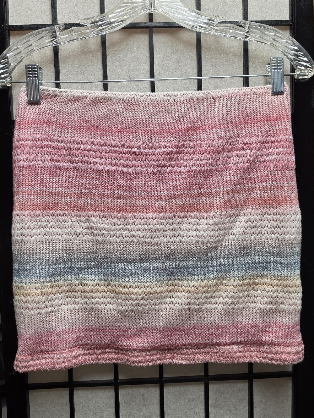 ❄️ Knit Stripes Sweater Mini Skirt Juniors L Womens M